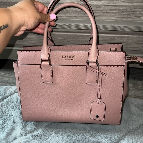 Kate Spade ♠️ Mauve Pink Crossbody Satchel - Picture 2 of 7